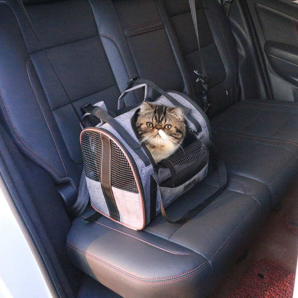 Folding Puppy Car Seat Basket