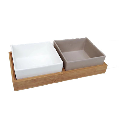 Ceramic dog food bowl
