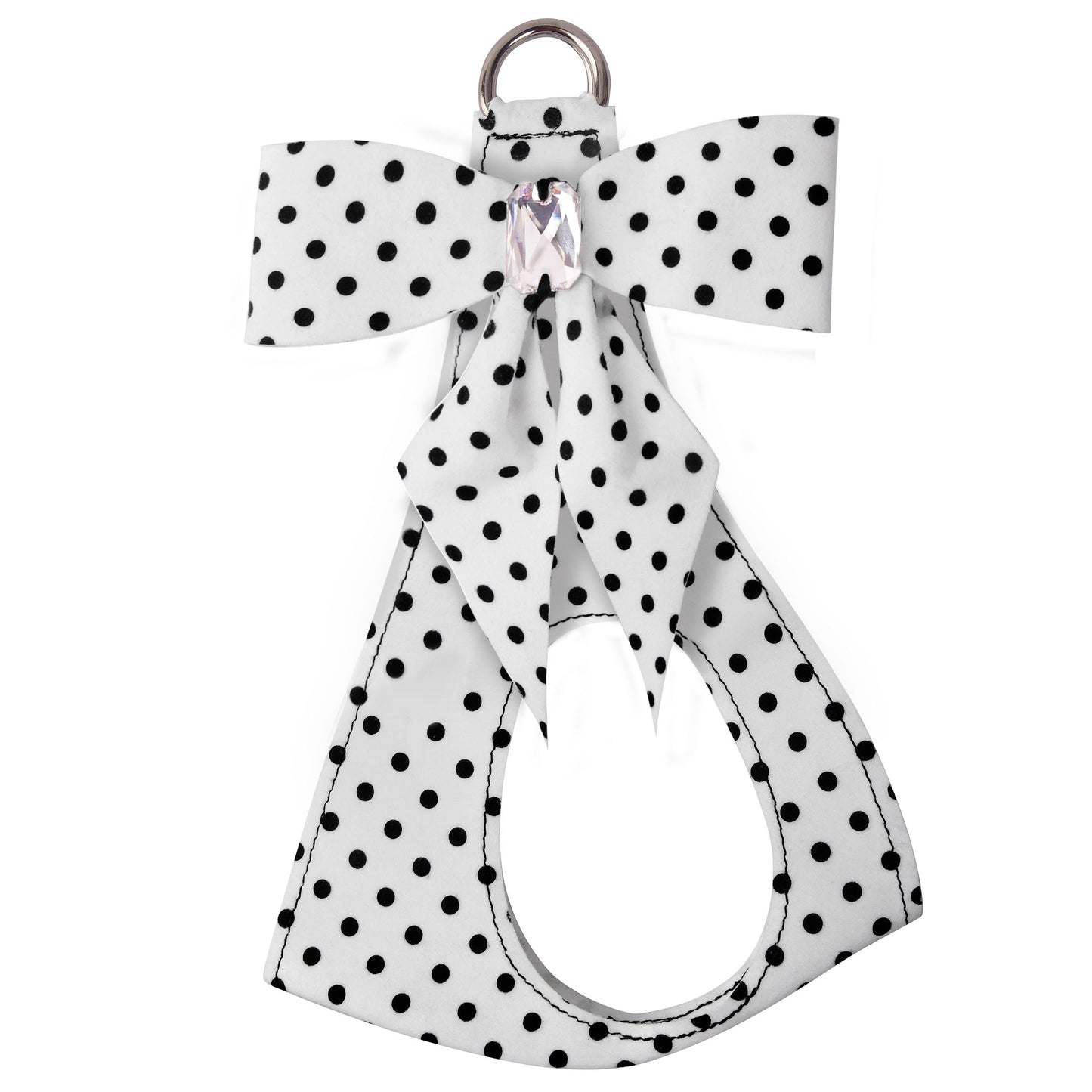 Polka Dot Tail Bow Step In Harness