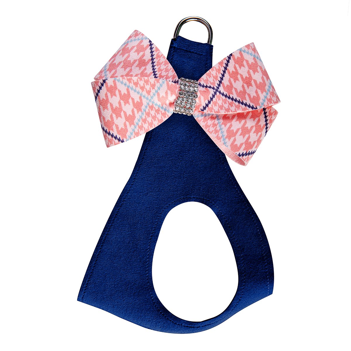 PeachesNCream Glen Houndstooth Nouveau Bow Step In Harness