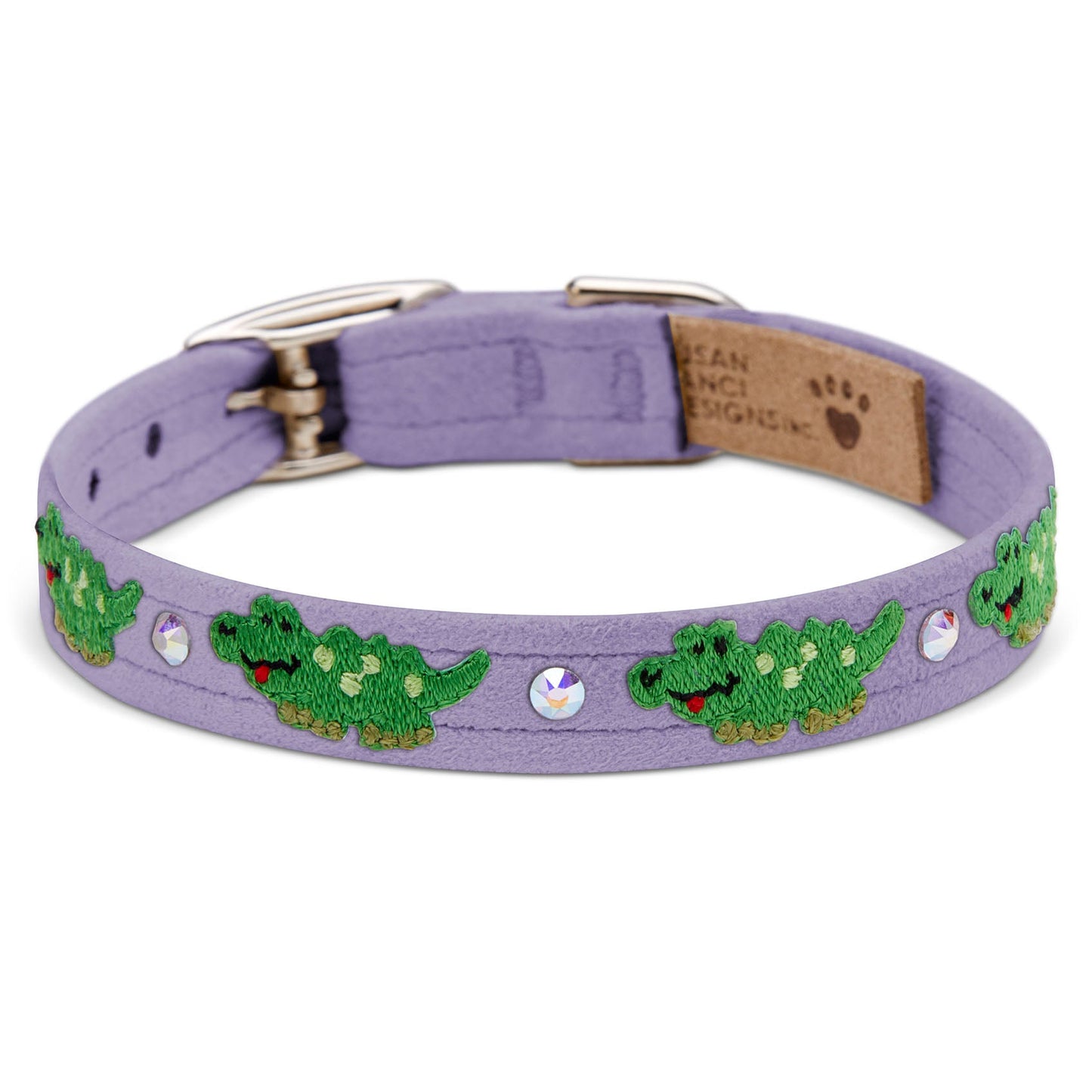 Embroidered Alligators Collar