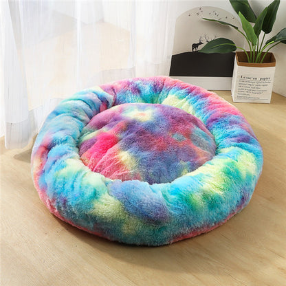 Round Plush Pet Bed