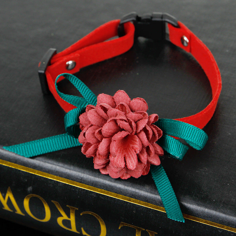 Flower Pet Collar Necklace