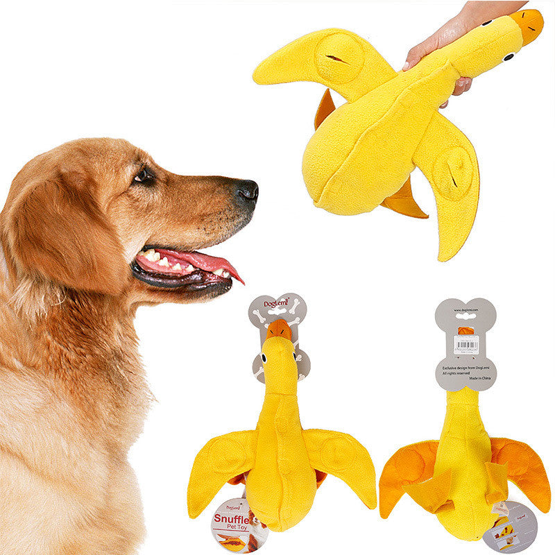 Sounding plush toys for dogs