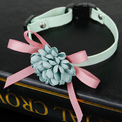 Flower Pet Collar Necklace