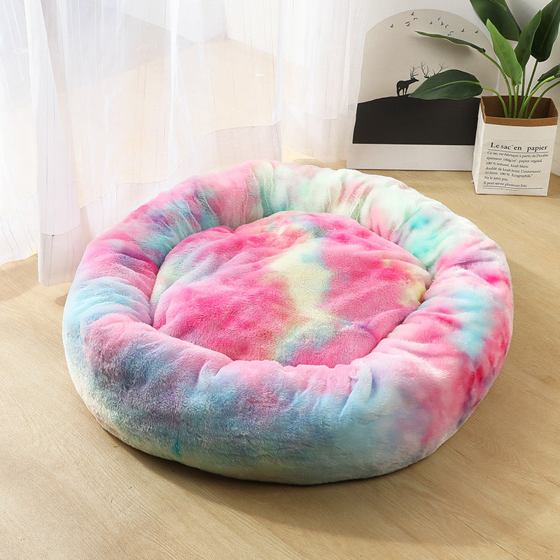 Round Plush Pet Bed