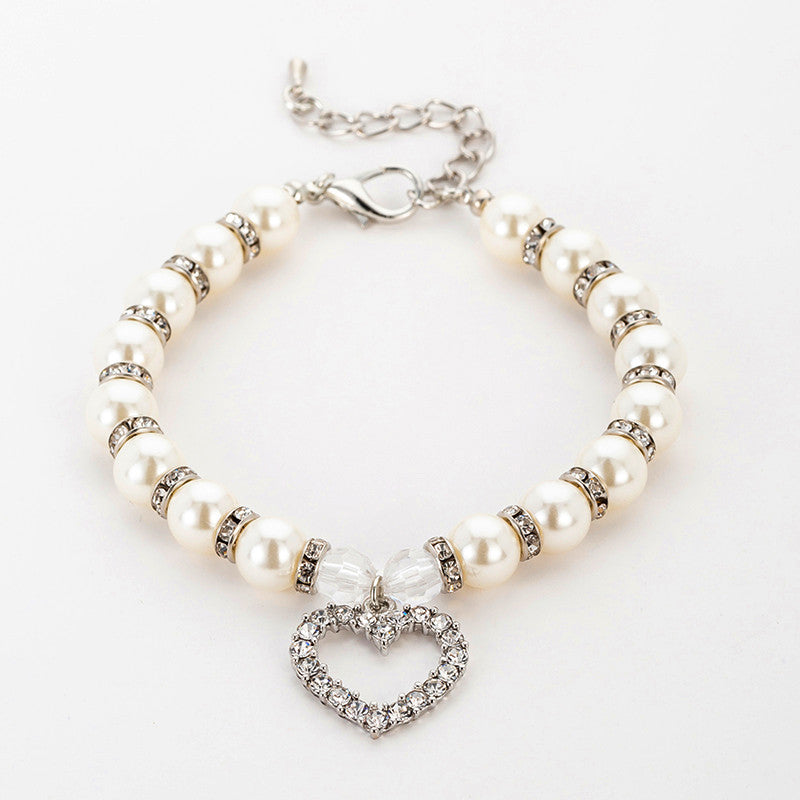 Pearl Necklace Pet Collar