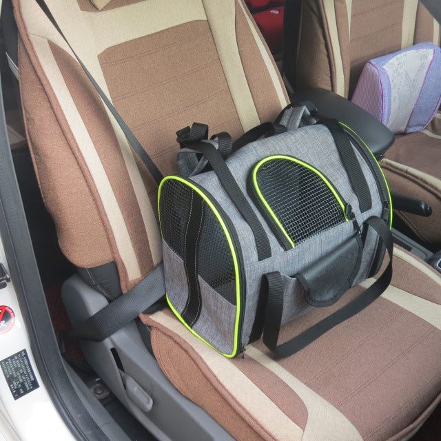 Folding Puppy Car Seat Basket