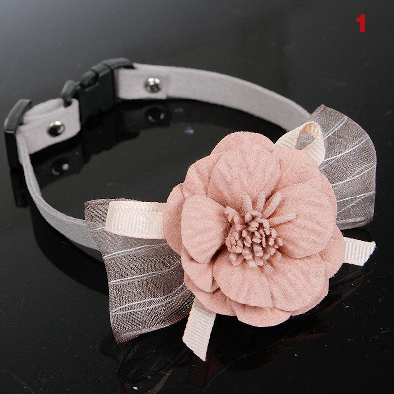 Flower Pet Collar Necklace