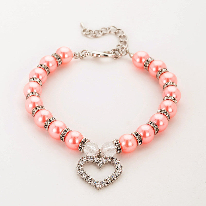 Pearl Necklace Pet Collar