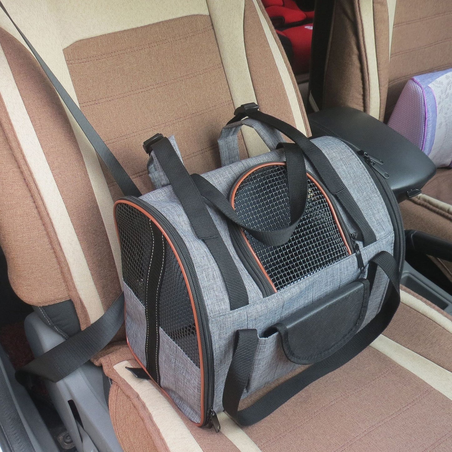 Folding Puppy Car Seat Basket