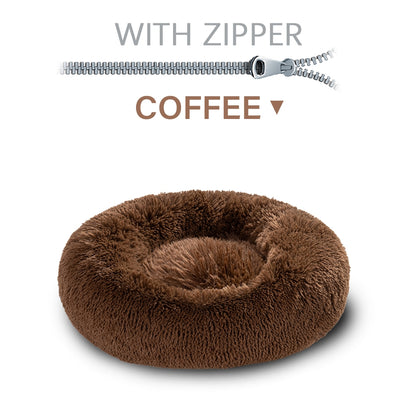 Fluffy Donut Dog Bed