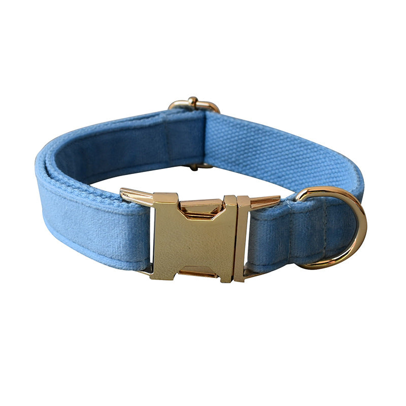 Blue Velvet Dog Collar