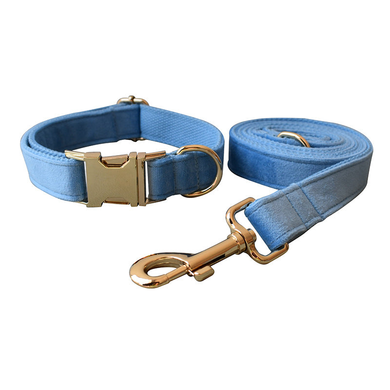 Blue Velvet Dog Collar