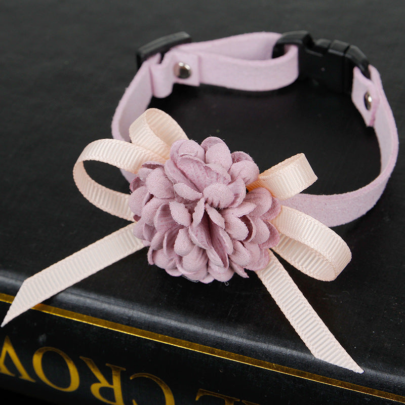 Flower Pet Collar Necklace