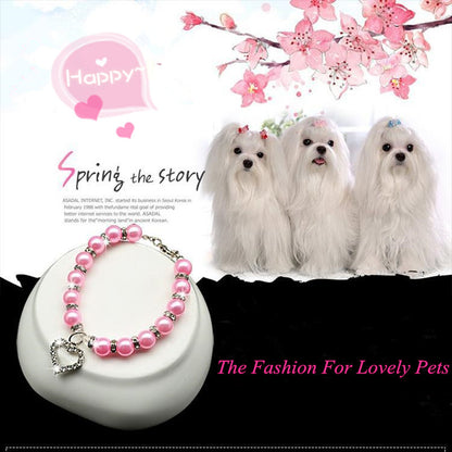 Pearl Necklace Pet Collar