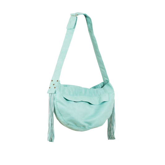 Mint Cuddle Carrier with Fringe