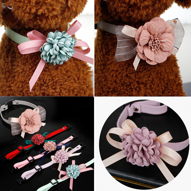 Flower Pet Collar Necklace