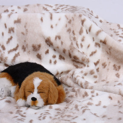 Soft Arctic Snow Leopard Blanket