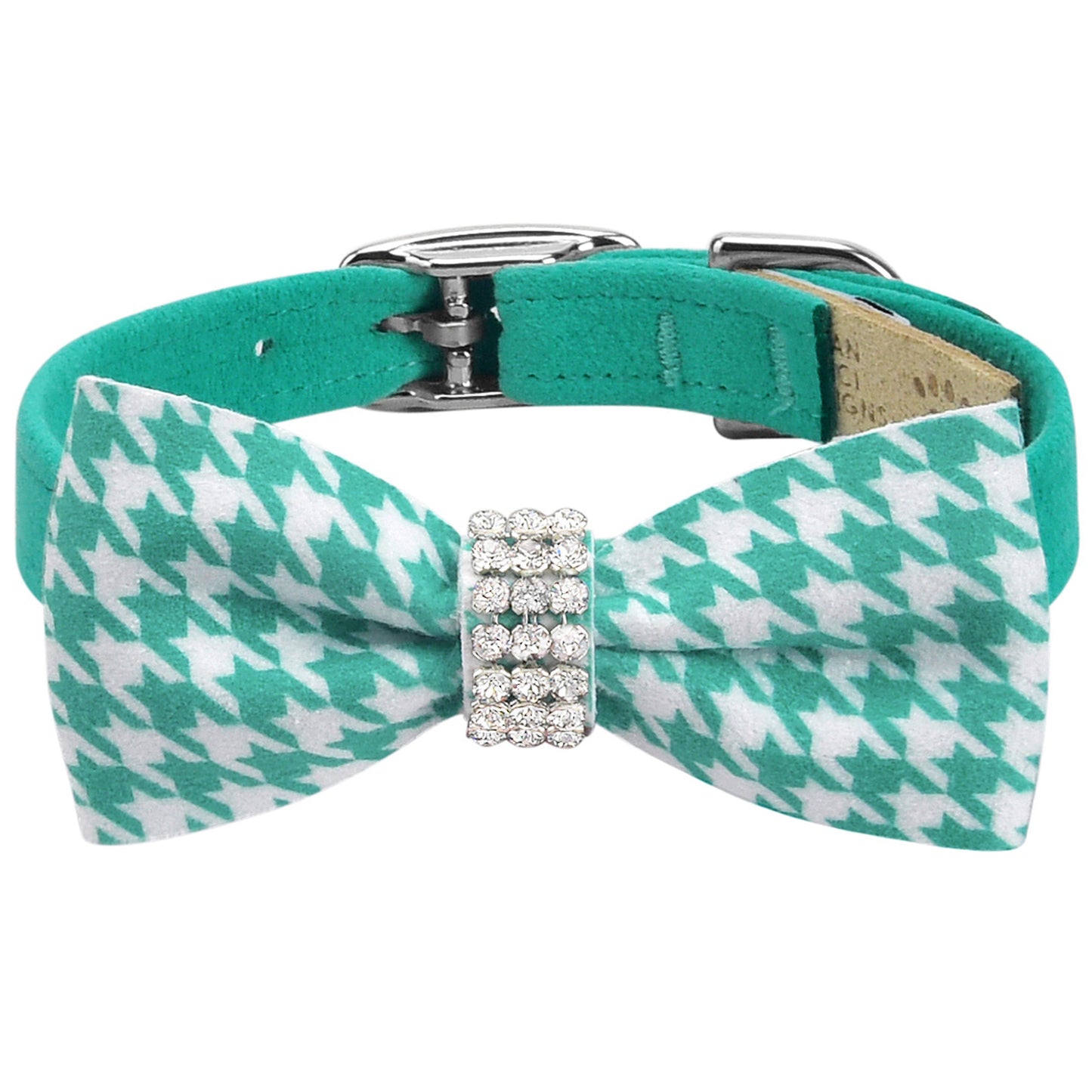 Giltmore Bimini Houndstooth Bow Tie 1/2" Collar