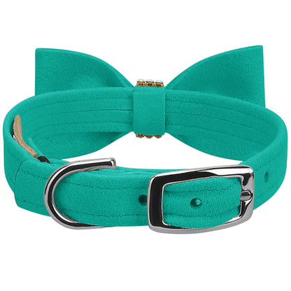 Aurora Borealis Giltmore Bow Tie 1/2" Cat Collar