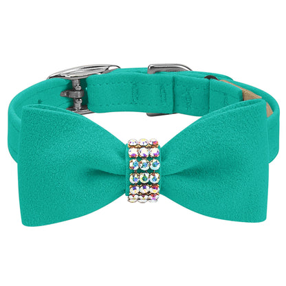 Aurora Borealis Giltmore Bow Tie 1/2" Cat Collar