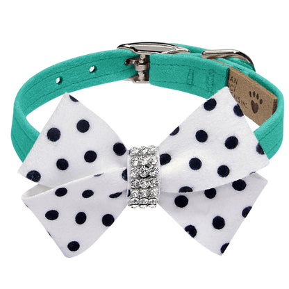 Polka Dot Nouveau Bow Collar