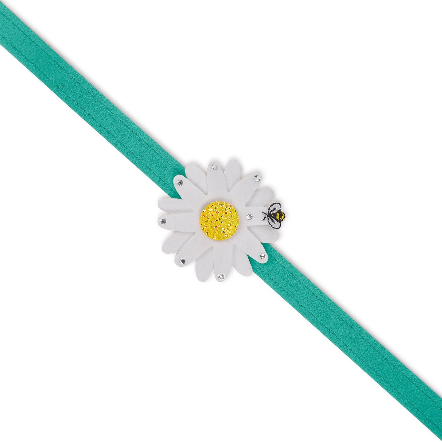 Large Daisy with AB Crystal Stellar Center Leash