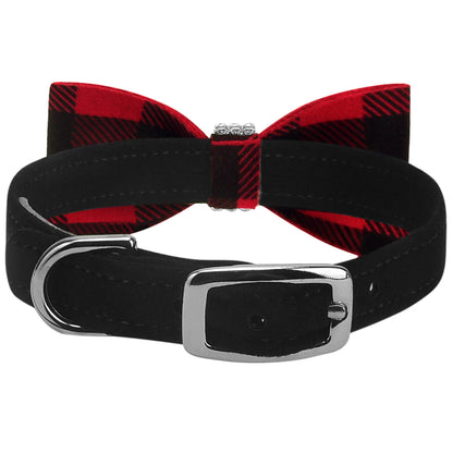 Giltmore Red Gingham Bow Tie 1/2" Collar