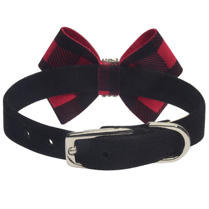 Red Gingham Nouveau Bow Collar