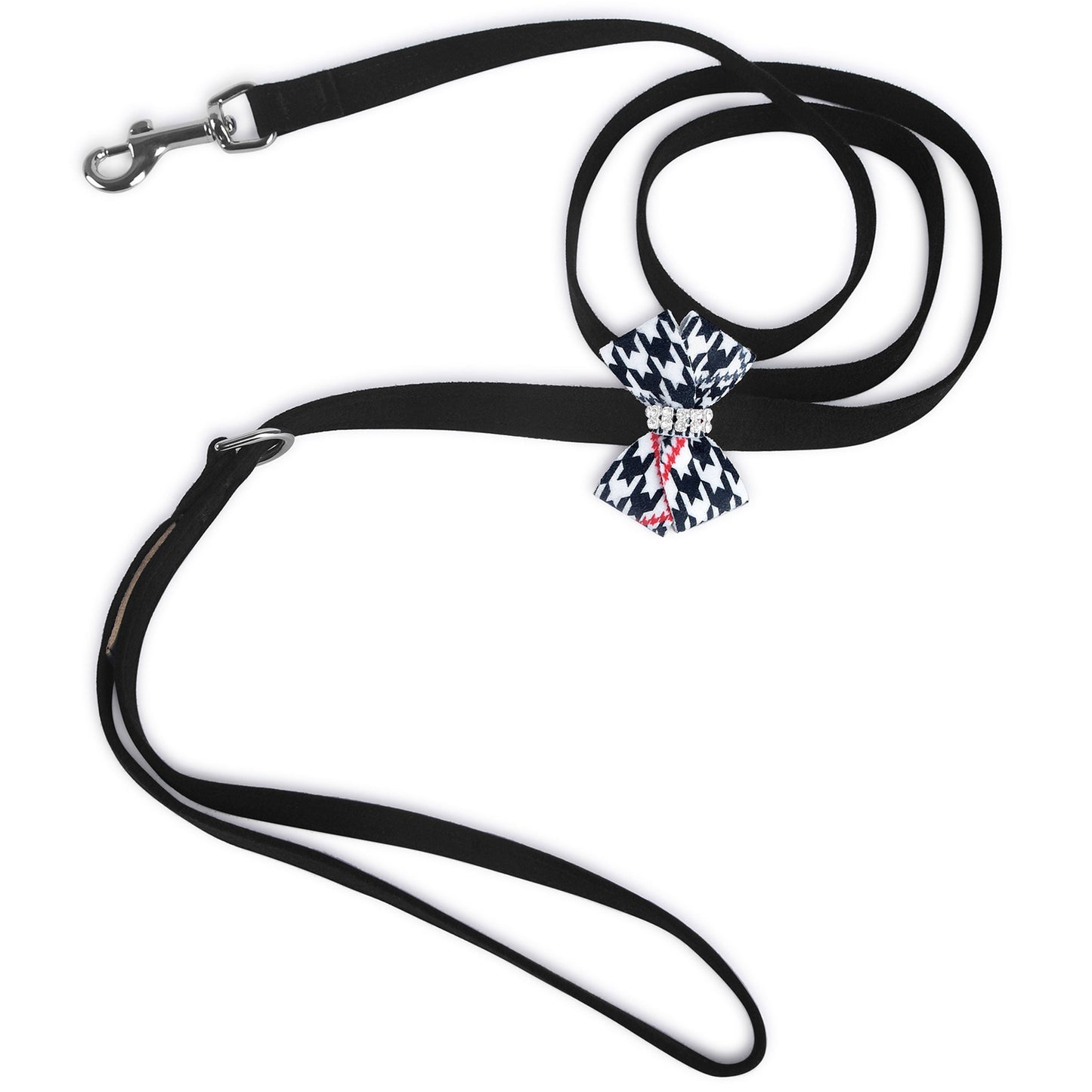 Classic Glen Houndstooth Nouveau Bow Leash