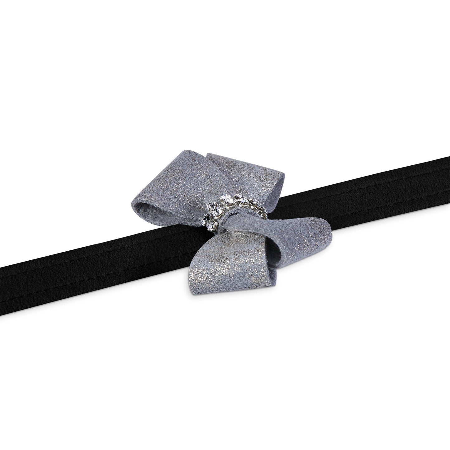 Platinum Glitzerati Nouveau Bow Leash