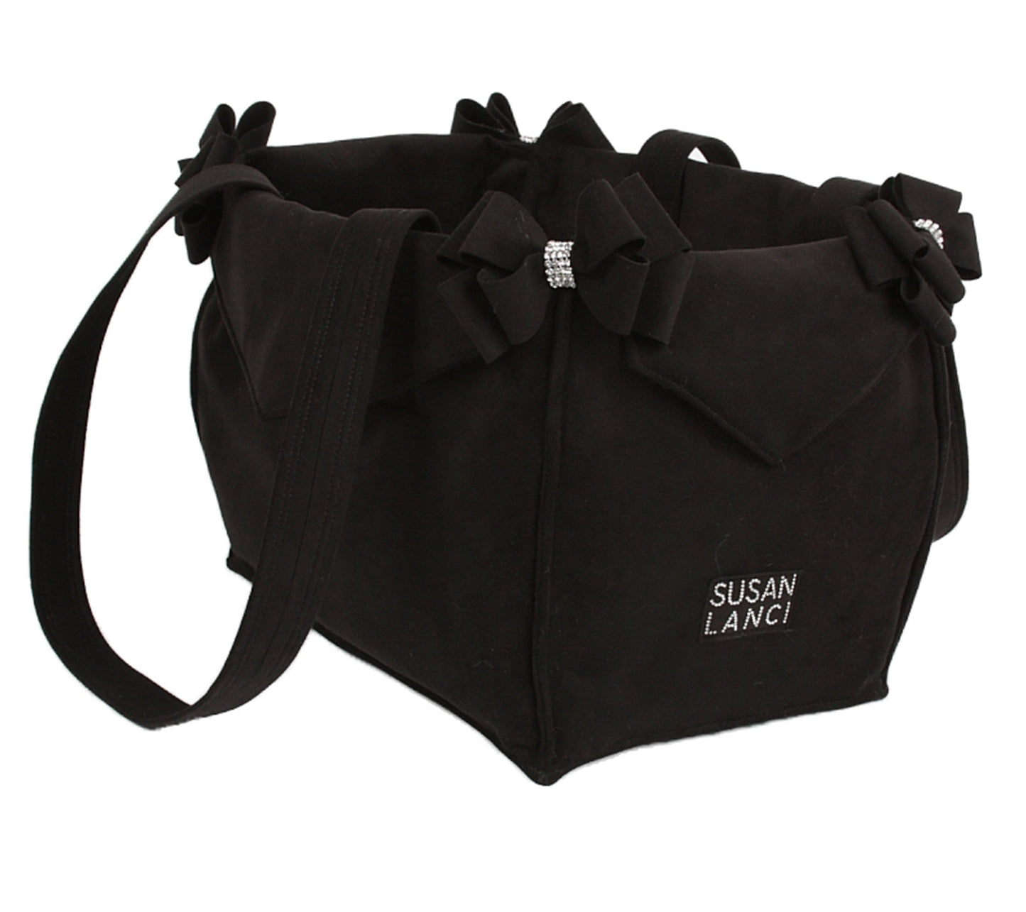 Black Double Nouveau Bow Luxury Carrier