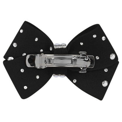 Nouveau Bow Hair Bow with Silver Stardust