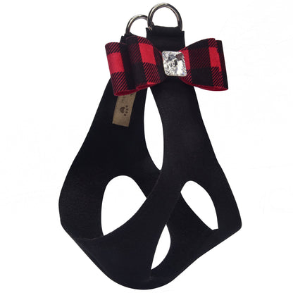 Red Gingham Big Bow Step In Harness