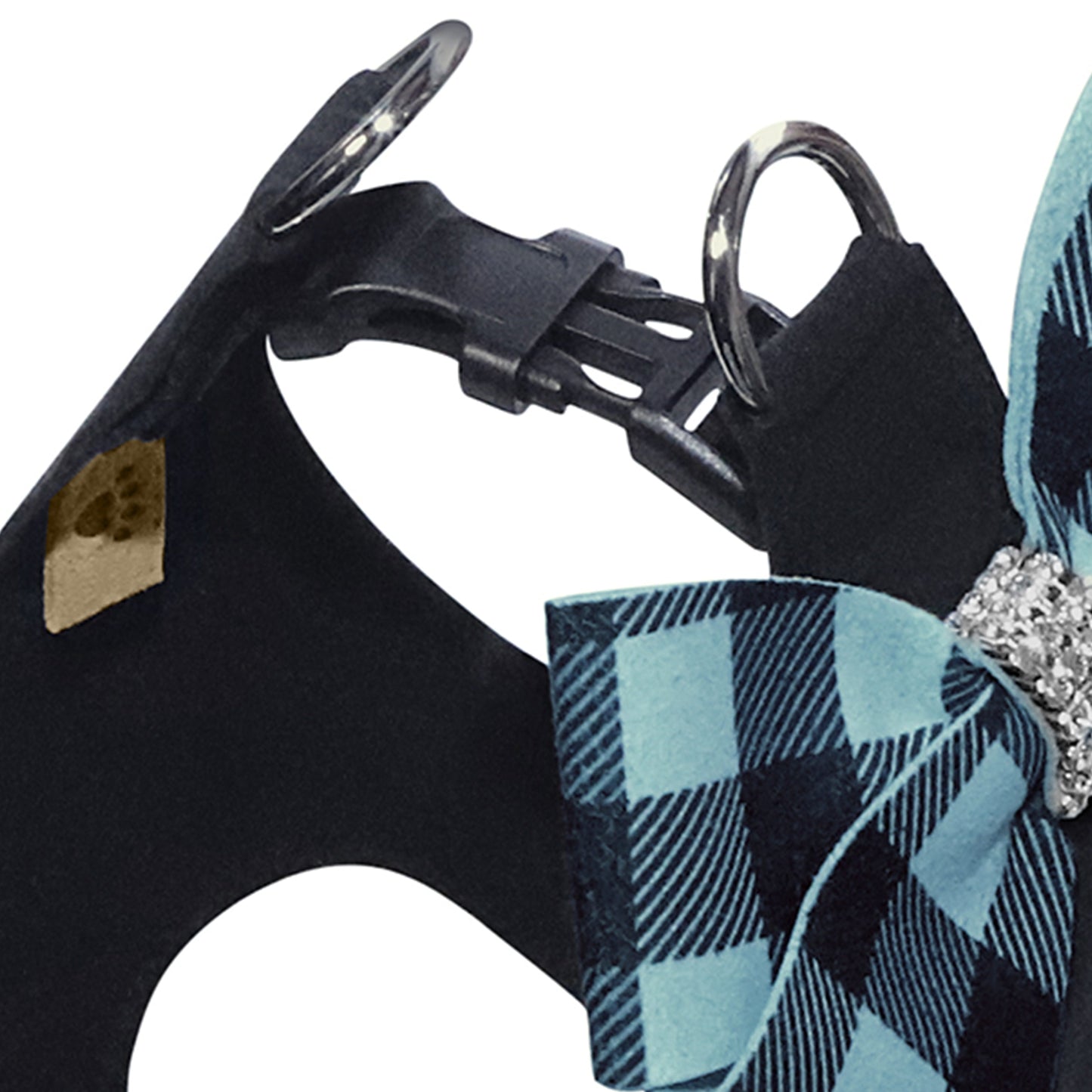 Tiffi Gingham Nouveau Bow Step In Harness