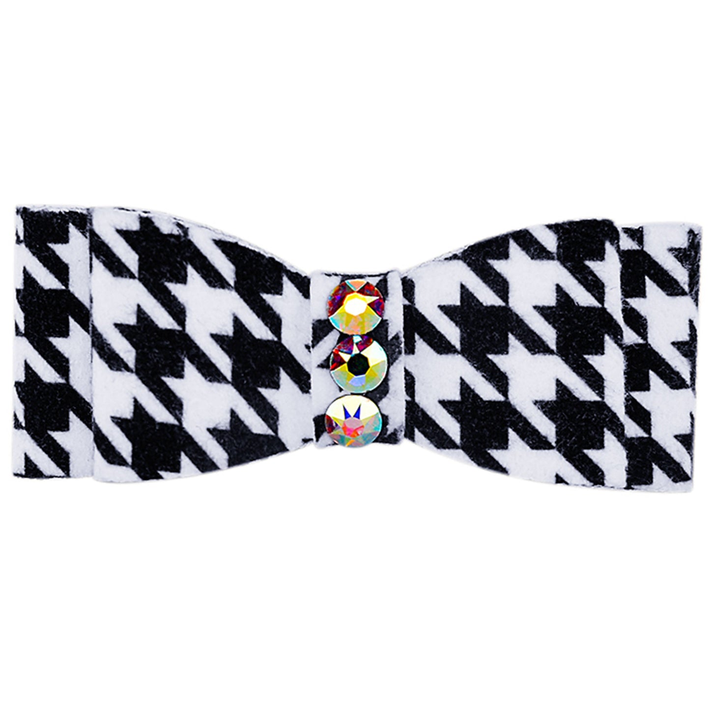 Houndstooth Plain Hair Bow