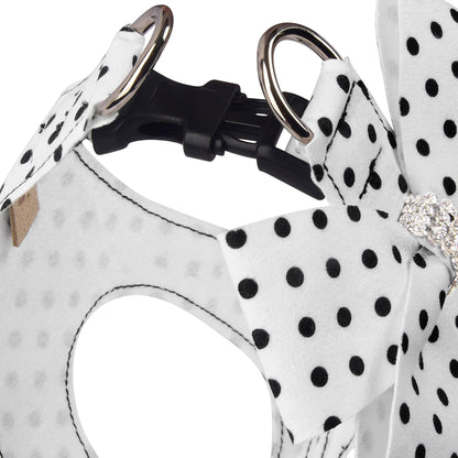 Polka Dot Nouveau Bow Step In Harness