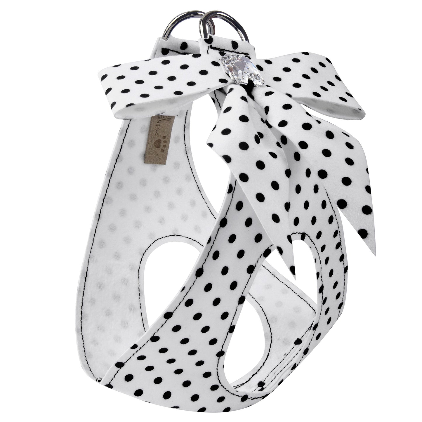 Polka Dot Tail Bow Step In Harness