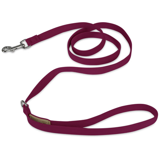 Burgundy Solid Leash