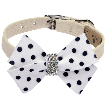 Polka Dot Nouveau Bow Collar