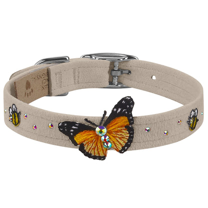 Embroidered Butterfly & Bees Collar