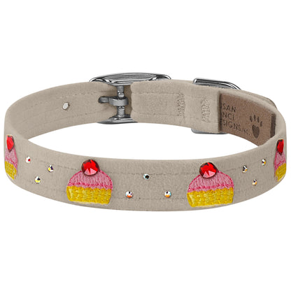 Embroidered Cupcake Collar