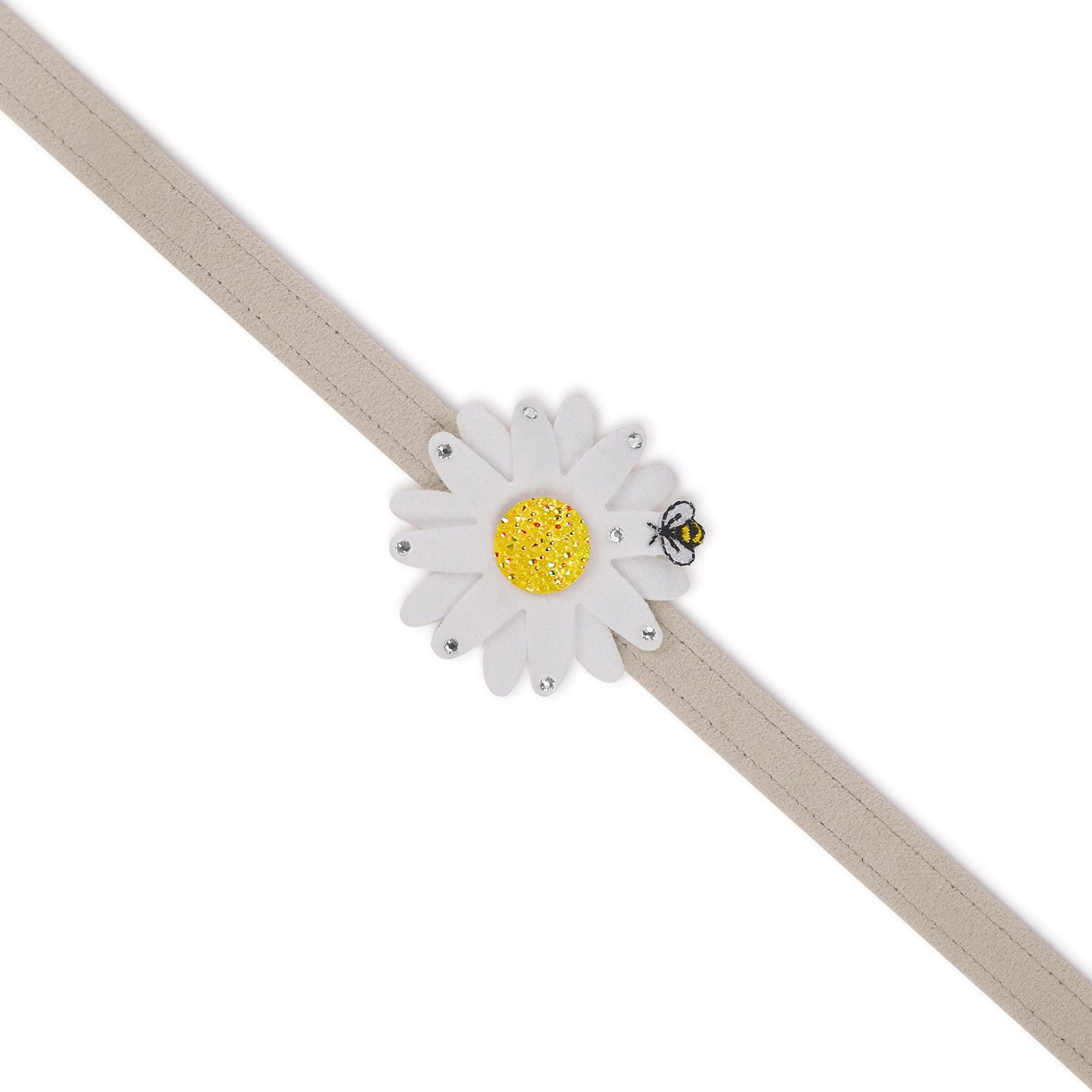 Large Daisy with AB Crystal Stellar Center Leash