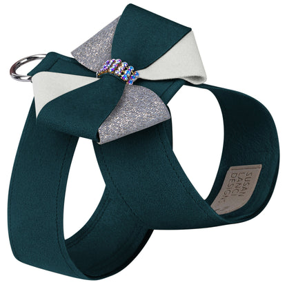 Game Day Glam Emerald Pinwheel Bow Tinkie Harness