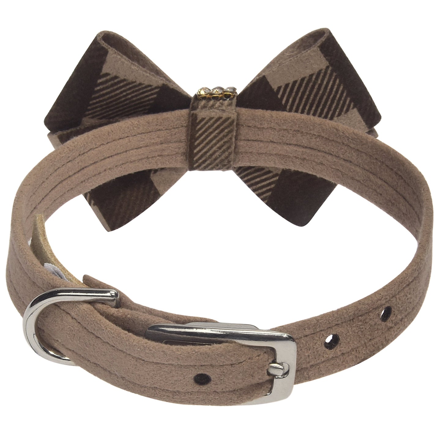 Fawn Gingham Nouveau Bow Collar