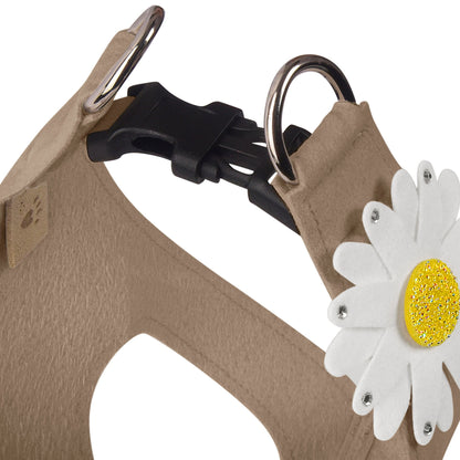 Large Daisy with AB Crystal Stellar Center Step In Harness-Classic Neutrals