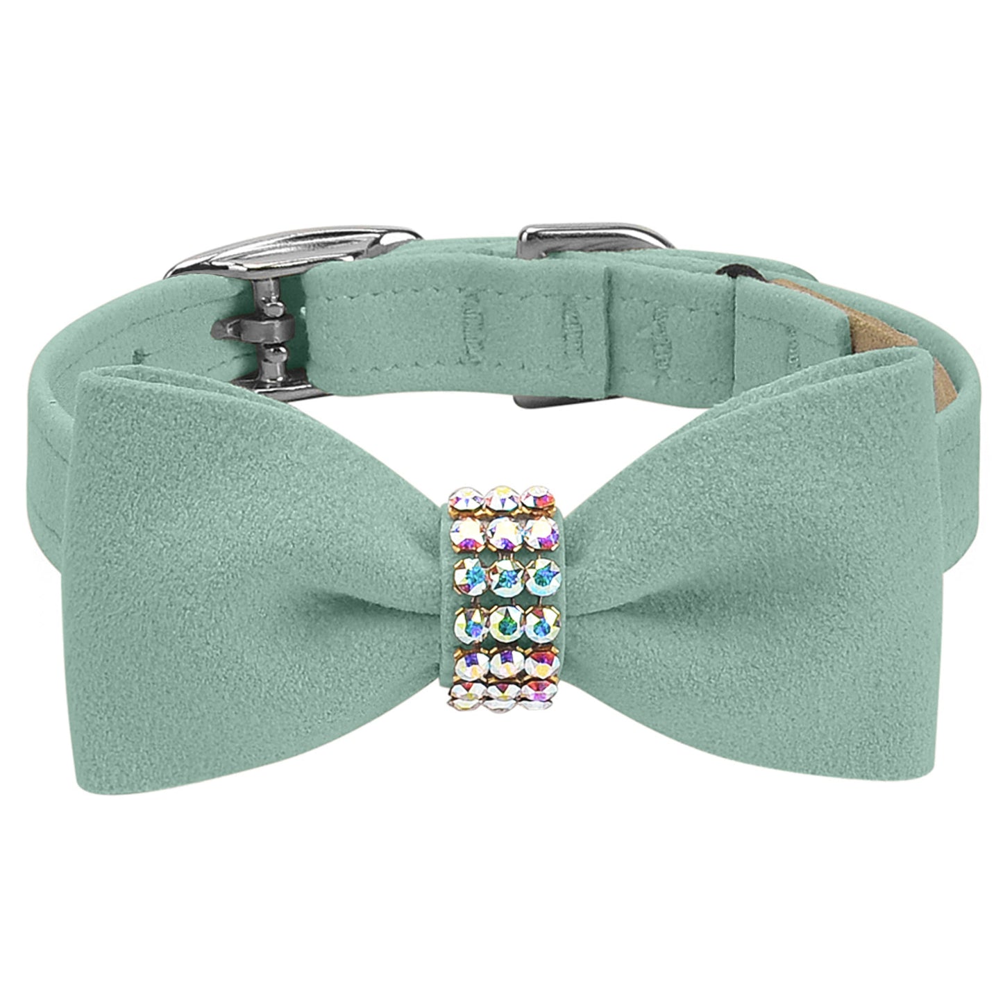 Aurora Borealis Giltmore Bow Tie 1/2" Cat Collar