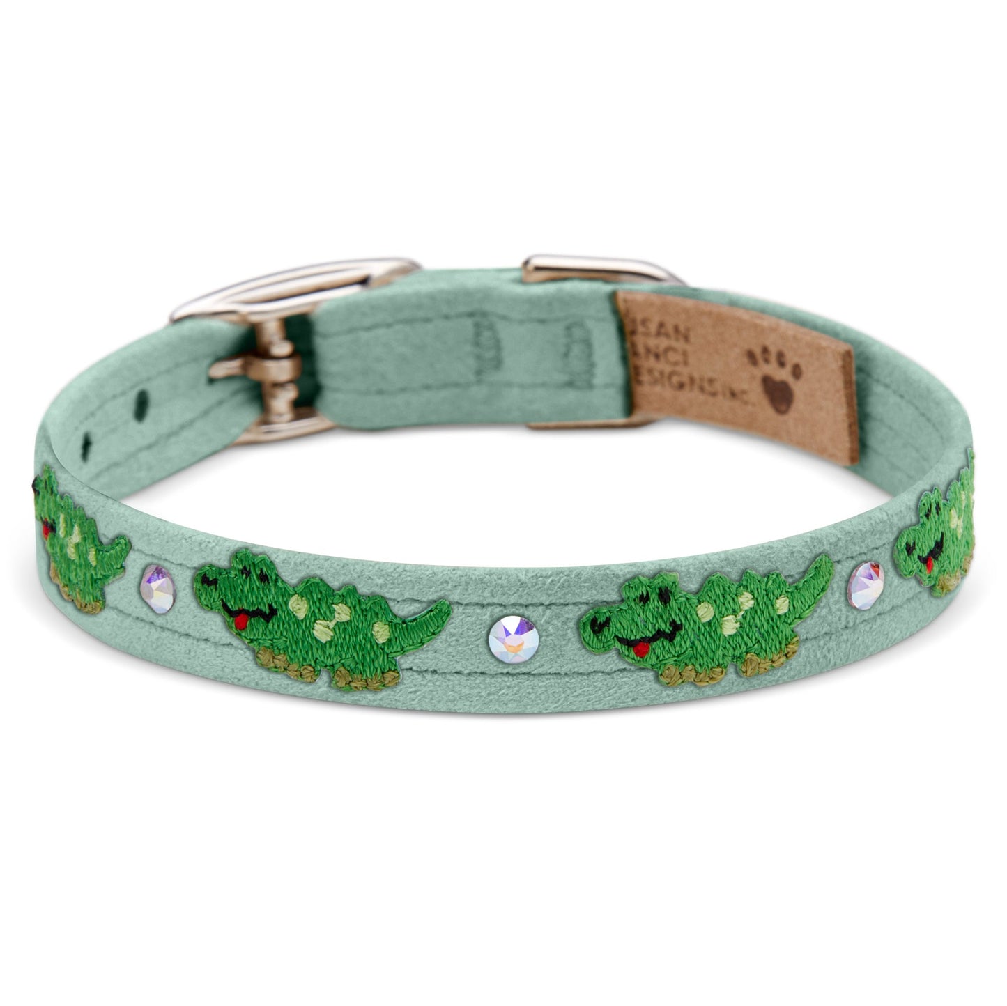 Embroidered Alligators Collar