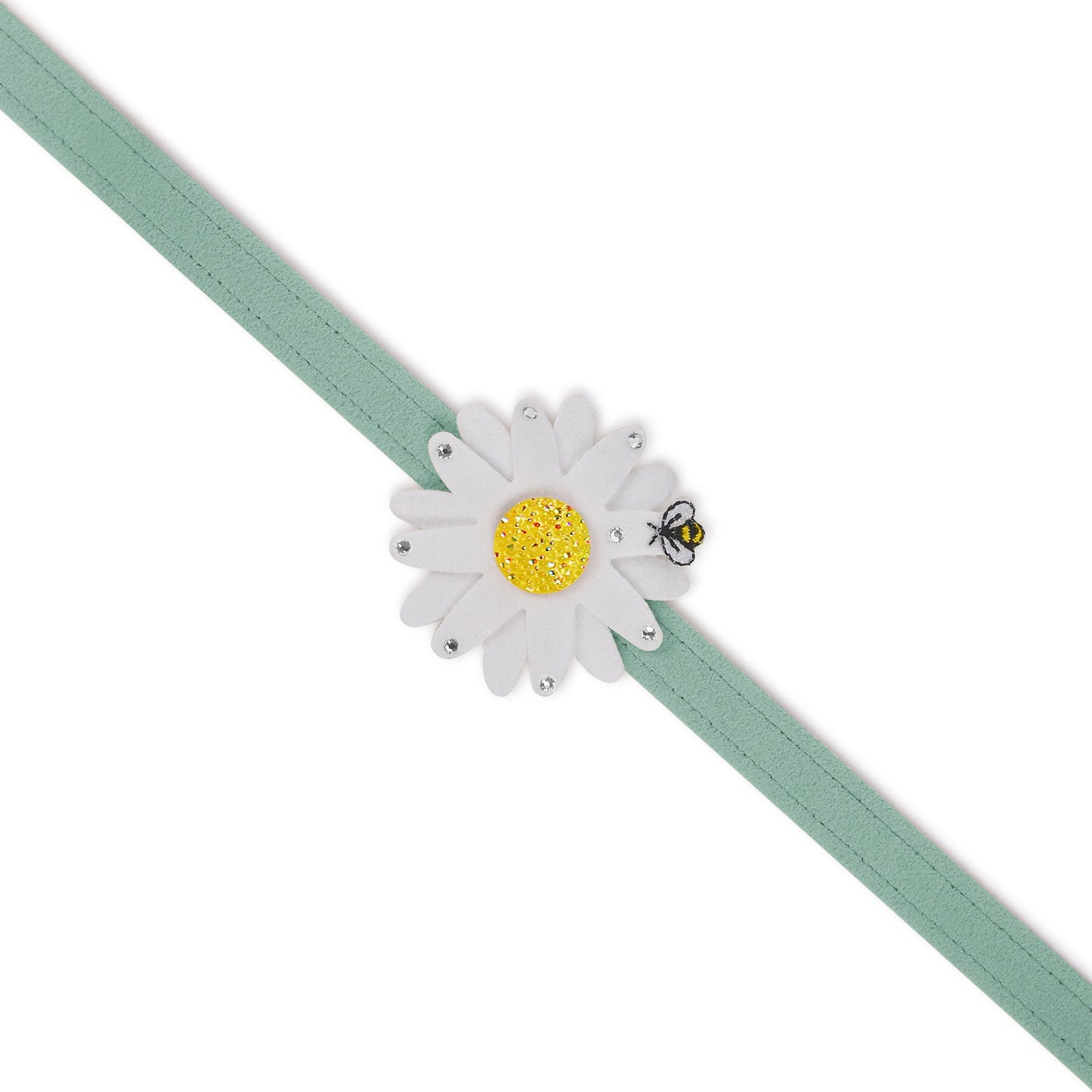 Large Daisy with AB Crystal Stellar Center Leash